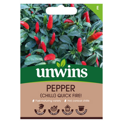 Unwins Pepper Chilli Quickfire Easy To Grow Seeds from B&Q
