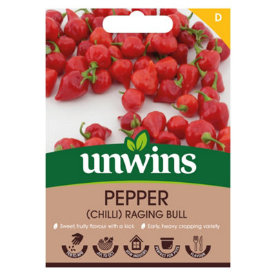Unwins Pepper Chilli Raging Bull Easy To Grow Seeds from B&Q