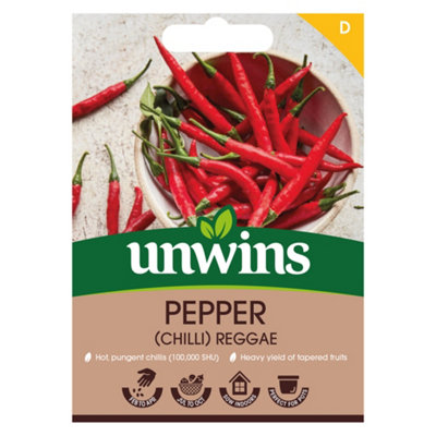 Unwins Pepper Chilli Reggae Easy To Grow Seeds from B&Q