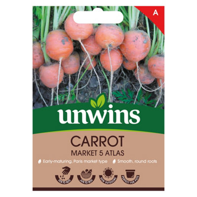 Unwins Carrot Paris Market Atlas Easy To Grow Seeds from B&Q