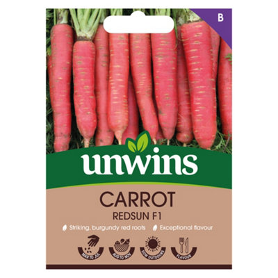 Unwins Carrot Redsun F Easy To Grow Seeds from B&Q