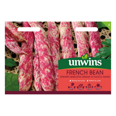 B&Q -  French Bean (Climbing) Barlotta Lingua Di Fuoco Nano