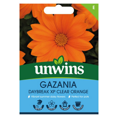 B&Q -  Gazania Daybreak Xp Orange Easy To Grow Seeds