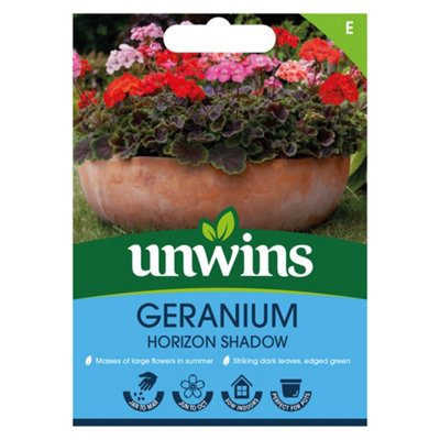Unwins Geranium Horizon Shadow Mix Easy To Grow Seeds from B&Q