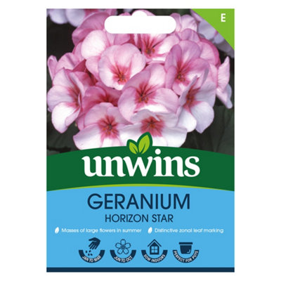 Unwins Geranium Horizon Star Easy To Grow Seeds from B&Q