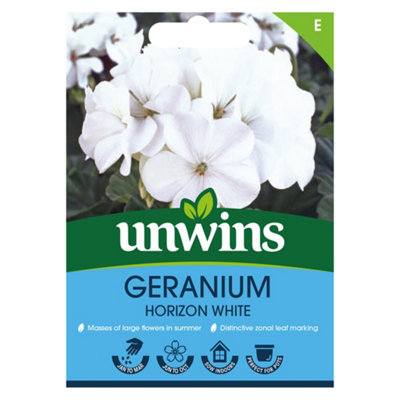 Unwins Geranium Horizon White Easy To Grow Seeds from B&Q