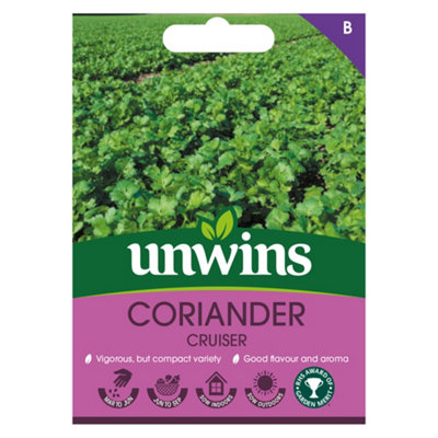 Unwins Herb Coriander Cruiser Easy To Grow Seeds