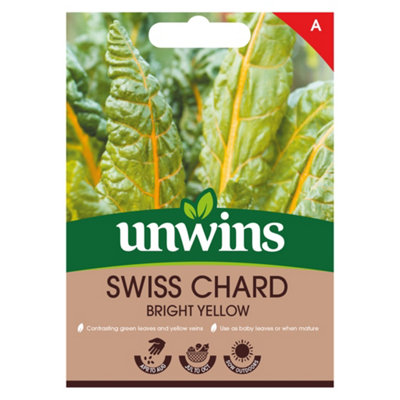 Unwins Swiss Chard Bright Yellow Easy To Grow Seeds from B&Q