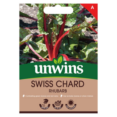 Unwins Swiss Chard Rhubarb Easy To Grow Seeds from B&Q