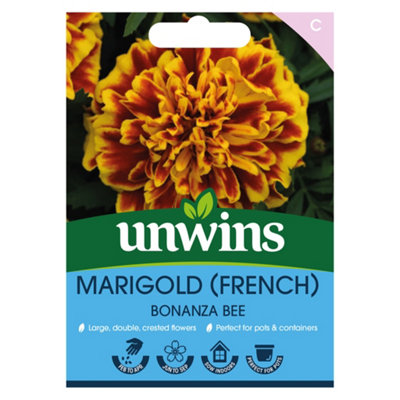 Unwins Marigold French Bonanza Bee Easy To Grow Seeds from B&Q
