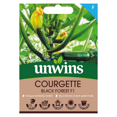 Unwins Courgette Black Forest F Easy To Grow Seeds from B&Q