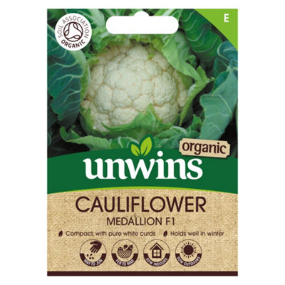 Unwins Cauliflower Medallion F1 (Organic) from B&Q