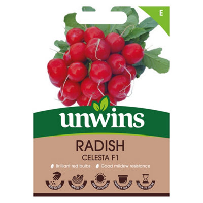 Unwins Radish Celesta F Agm Easy To Grow Seeds from B&Q