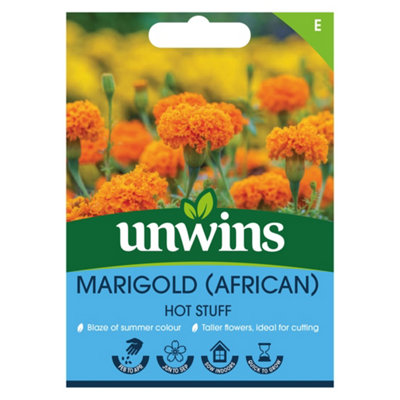 Unwins Marigold African Hot Stuff Easy To Grow Seeds from B&Q