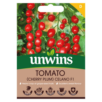 Unwins Tomato (Cherry Plum) Celano F1 from B&Q