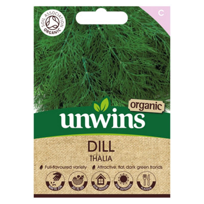 Unwins Herb Dill Thalia Organic Easy To Grow Seeds from B&Q