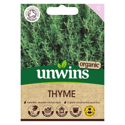 Unwins Herb Thyme Winter Organic Easy To Grow Seeds from B&Q