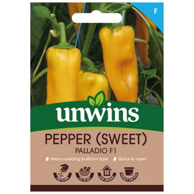 Unwins Pepper Sweet Palladio F Easy To Grow Seeds from B&Q