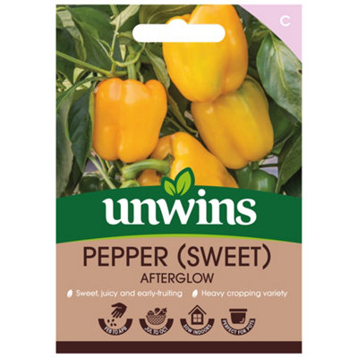 Unwins Pepper Sweet Afterglow Easy To Grow Seeds from B&Q
