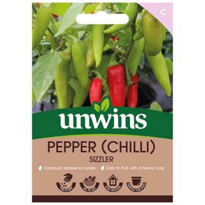 Unwins Pepper Chilli Sizzler Easy To Grow Seeds from B&Q