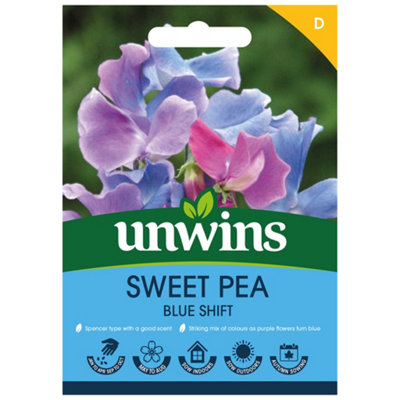 Unwins Sweet Pea Blue Shift Easy To Grow Seeds from B&Q