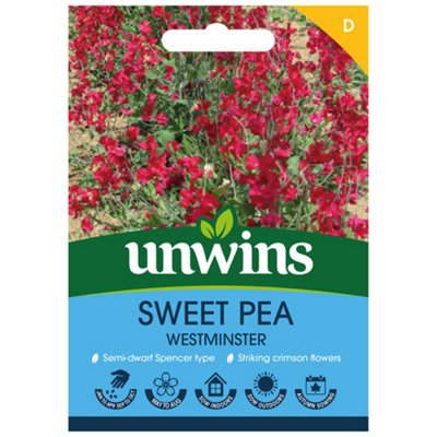 Unwins Sweet Pea Westminster Easy To Grow Seeds from B&Q