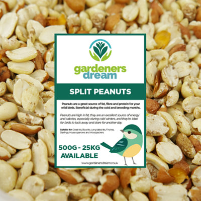 Gardeners Dream Split Peanuts Wild Bird Food (1Kg) from B&Q