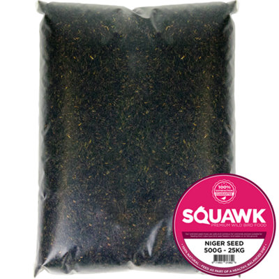 Gardeners Dream 1Kg Squawk Nyjer SeedsQuality Wild Bird Feed High Energy Garden Finch Food from B&Q