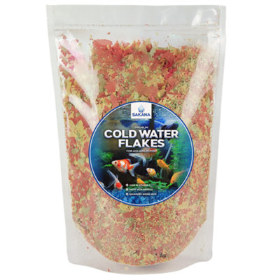 Gardeners Dream Sakana 250G Premium Fish Flakes Protein Rich Balanced Cold Water Aquarium Fish Food from B&Q