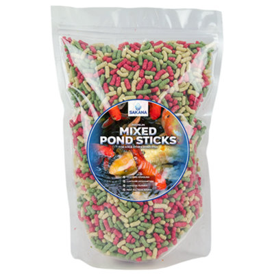 Gardeners Dream Sakana 500G Mixed Fish Sticks Complete All Round Balanced Cold Water Fish Food from B&Q