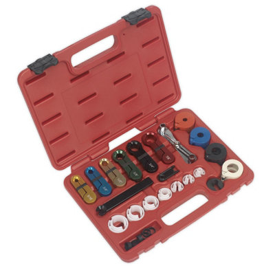 B&Q Sealey Fuel & Air Conditioning Disconnection Tool Kit 21Pc Vs0457