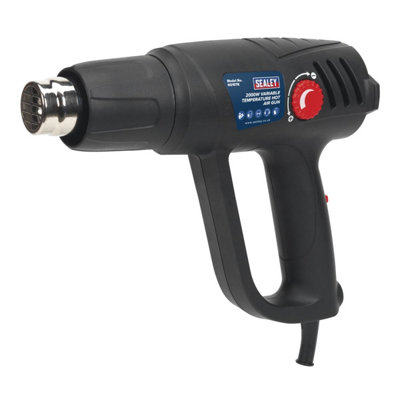 Sealey Variable Temperature Hot Air Gun Kit 2000W 50-450 Degree C/90-600 Degree C Hs107K from B&Q
