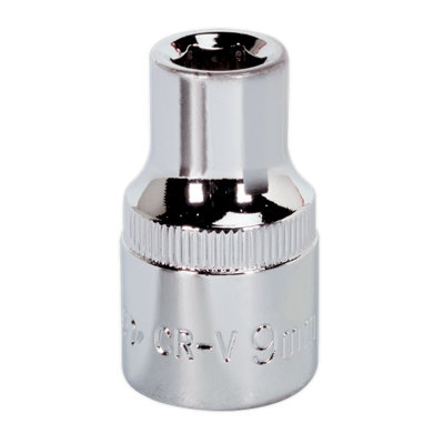 Sealey Walldrive Socket 9Mm 1/2" Square Drive Fully Polished Finish Tool Sp1209