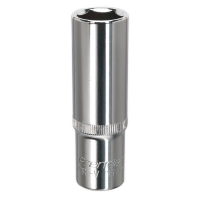 Sealey Walldrive Socket 17mm Deep 1/2" Drive Fully Polished Finish Tool Sp1217D