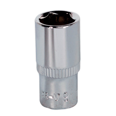 Sealey Walldrive Socket 9Mm 1/4" Square Drive Fully Polished Finish Tool Sp1409