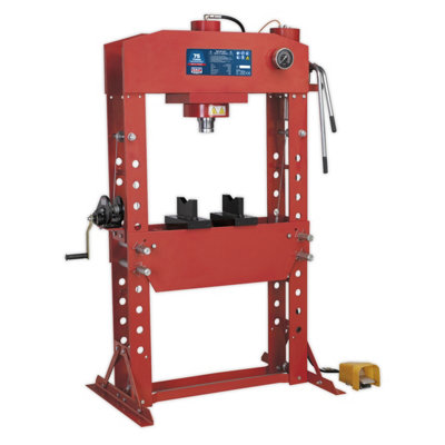 B&Q -  Yk759Fah Air/hydraulic Press 75Tonne Floor Type With Foot Pedal