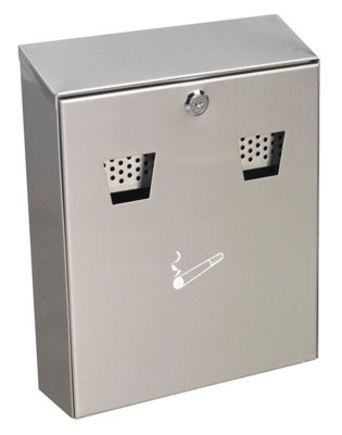 Sealey Rcb02 Cigarette Bin Wall-Mounting Stainless Steel - Image 8