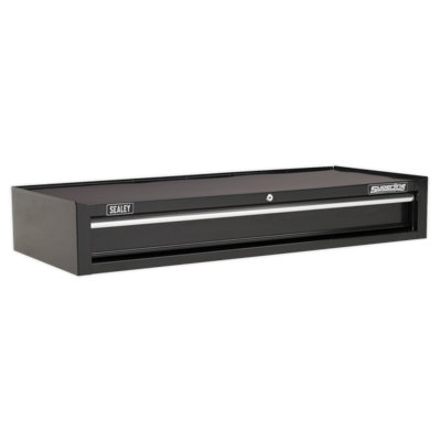 B&Q Sealey Mid-Box 1 Drawer With Ball-Bearing Slides Heavy-Duty- Ap41119b Black