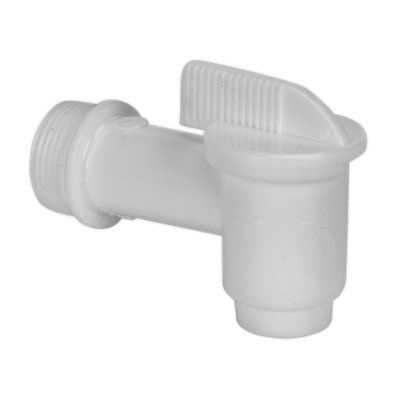 B&Q -  Drum Tap Polythene Constructed With 3/4" Bsp ThreadWhite Tp126
