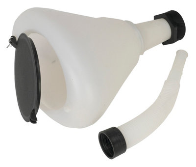 Sealey Heavy Duty Polyethylene Funnel With Closing Lid Ø240mm White F99240 - Image 11