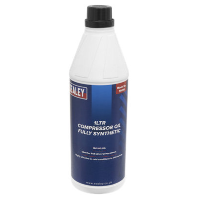 Sealey Compressor Oil Fully Synthetic 1L Fso1S from B&Q