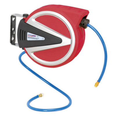 Sealey Retractable Air Hose Reel 15M 8mm Id Pu Hose Heavy Duty 1/4" Bsp Sa814 from B&Q