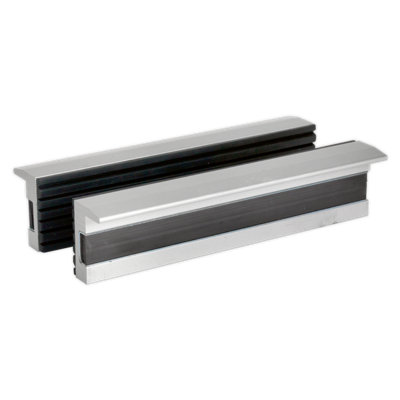 Sealey Soft Jaws For Vices Aluminium Body With Soft Rubber Front 125Mm Vsj125
