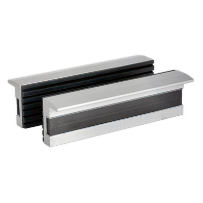 Sealey Soft Jaws For Vices Aluminium Body With Soft Rubber Front - 100Mm Vsj100