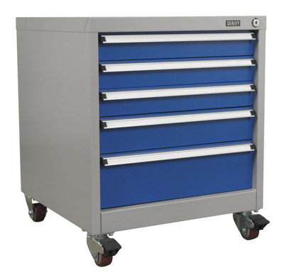 Sealey Mobile Industrial Cabinet 5 Drawer Api5657B from B&Q
