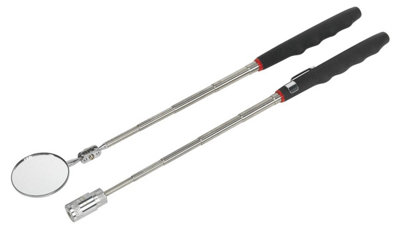 Sealey Telescopic Magnetic LED Pick-Up Tool & Inspection Mirror Set 2pc - S0941 - Image 14