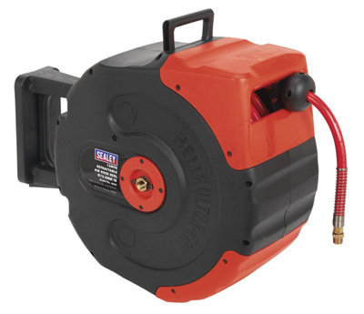  - Sealey Retractable Air Hose Reel With Auto-Rewind Mechanism 15M 12.5mm Id Sa94
