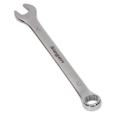 Sealey Walldrive Combi Spanner Chrome Vanadium Steel Polished Finish 10mm S01010