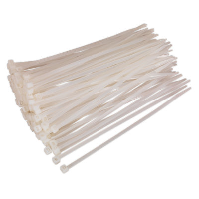 Sealey Cable Ties Heat Resistant 200 X 4.8mm White Pack Of 100 Ct20048P100W from B&Q