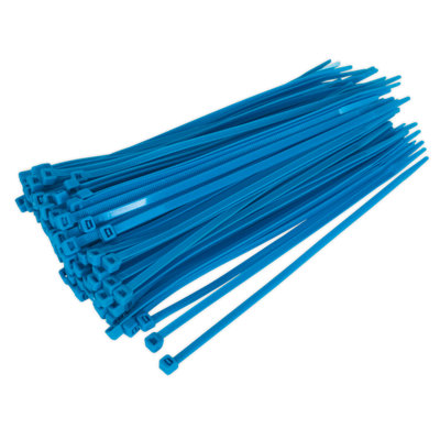 Sealey Cable Ties Heat Resistant 200 X 4.8mm Blue Pack Of 100 Ct20048P100B from B&Q